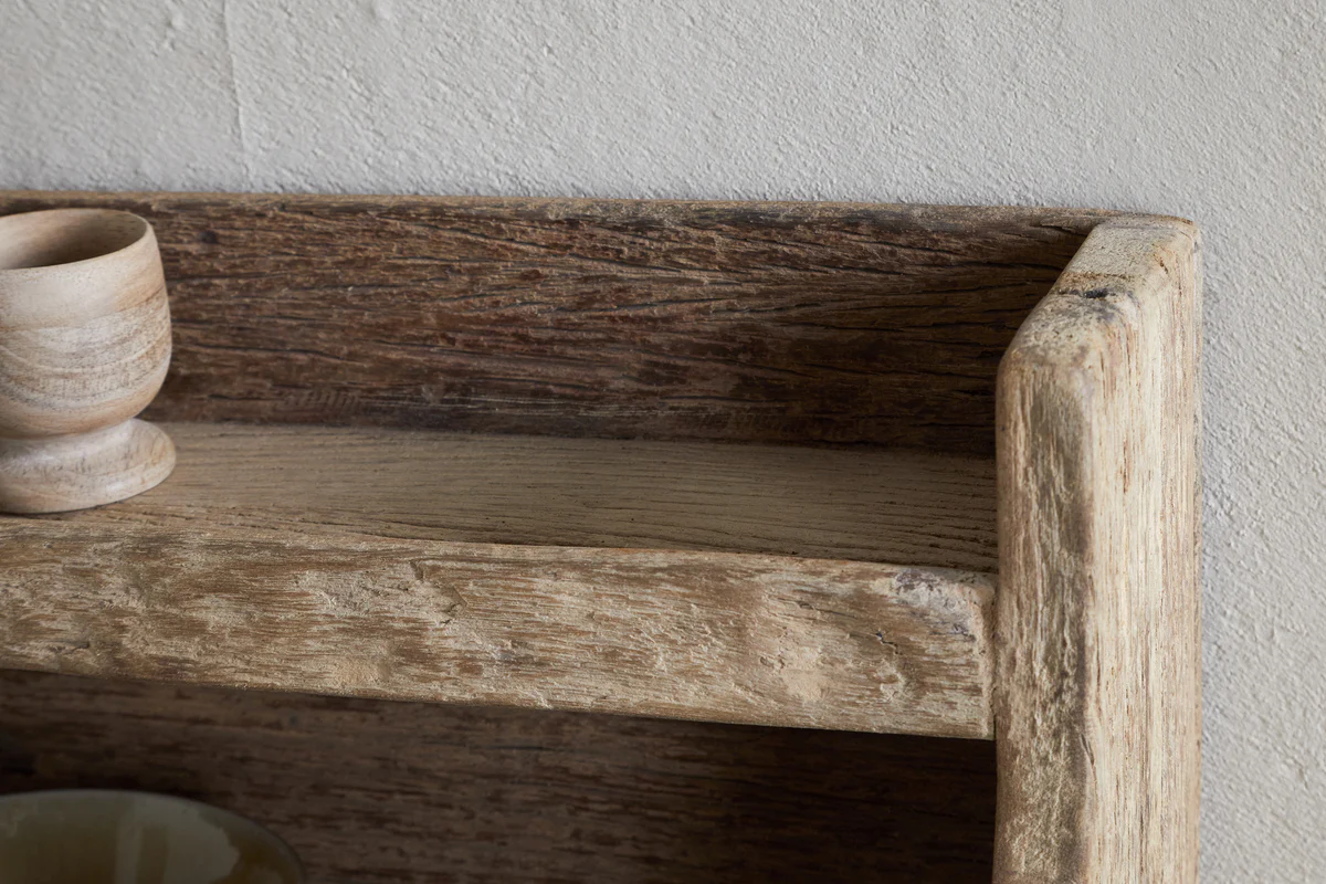 Ibo Reclaimed Wood Storage Shelf - Natural - Image 6