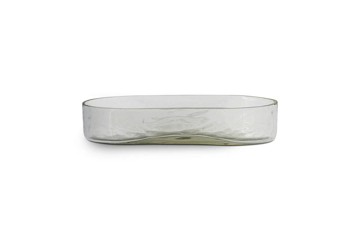 Ilcoso Recycled Hammered Glass Soap Dish - Clear - Image 5
