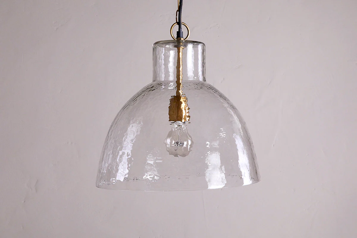 Inayah Recycled Glass Pendant - Clear - Image 4