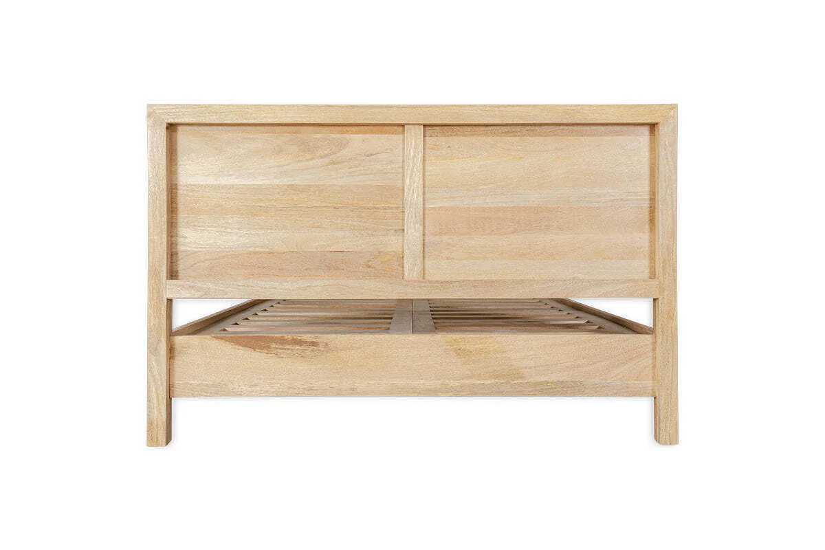 Indali Mango Wood Bed - Natural - Image 13