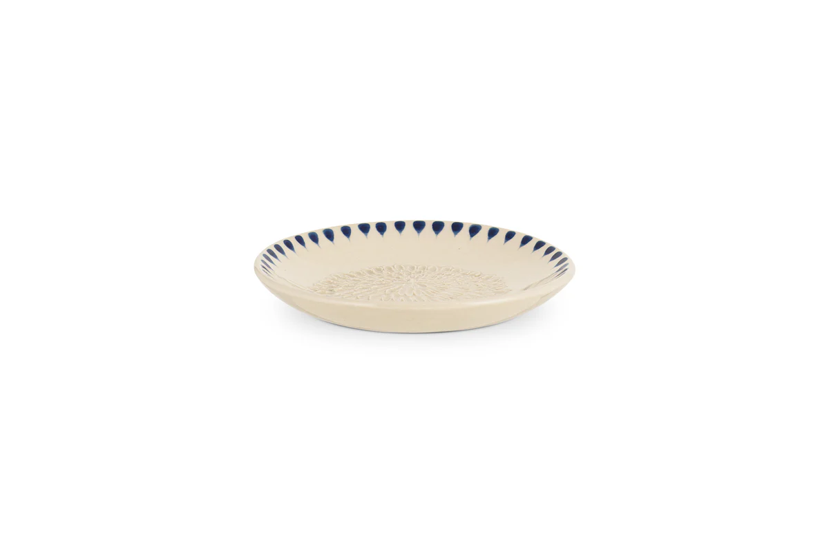 Indigo Drop Garlic Grater - Cream & Indigo - Image 6