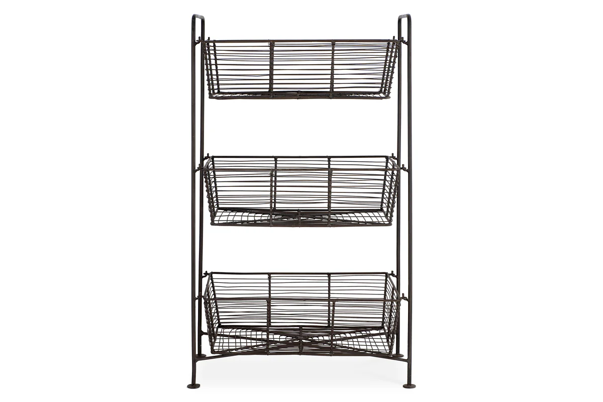 Inkollu Three Tier Storage Stand - Antiqued Brass - Image 6