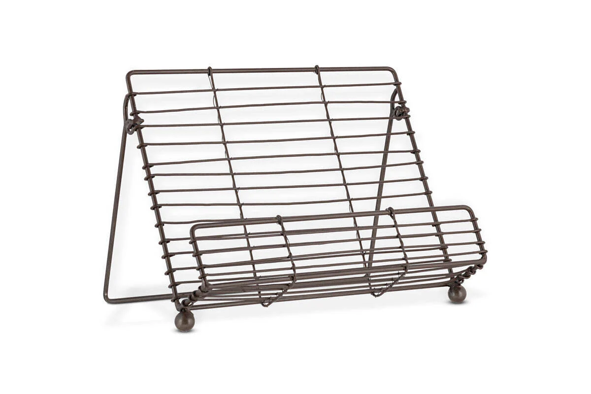 Inkollu Wire Bookstand - Aged Brass - Image 6