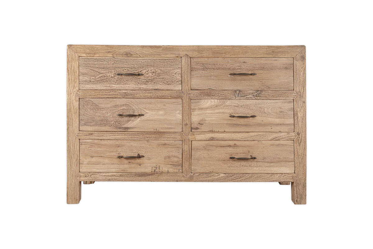 Iya Reclaimed Wood Chest of Drawers - Natural - Large - Image 8