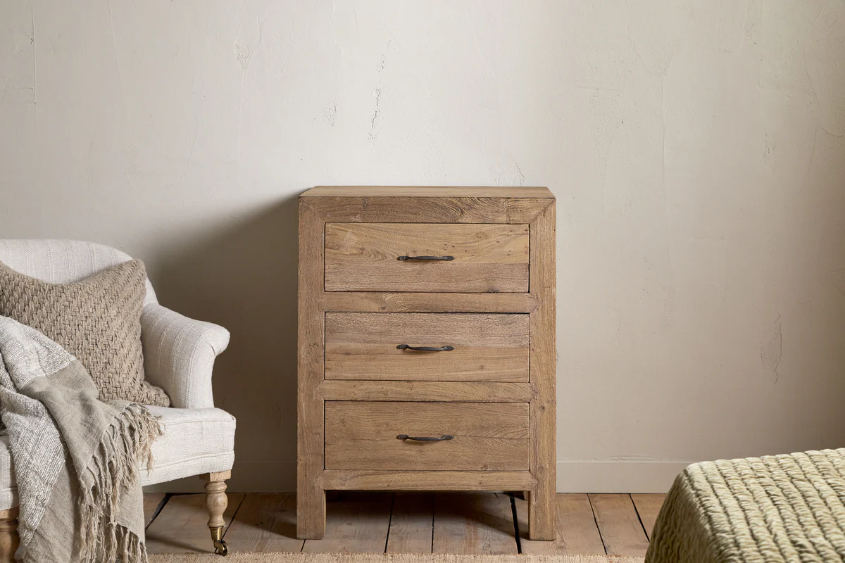 Iya Reclaimed Wood Chest of Drawers - Natural - Small - Image 2