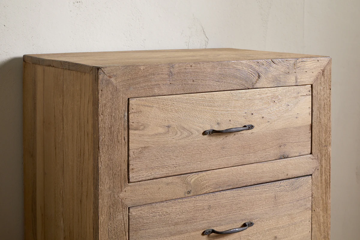 Iya Reclaimed Wood Chest of Drawers - Natural - Small - Image 3
