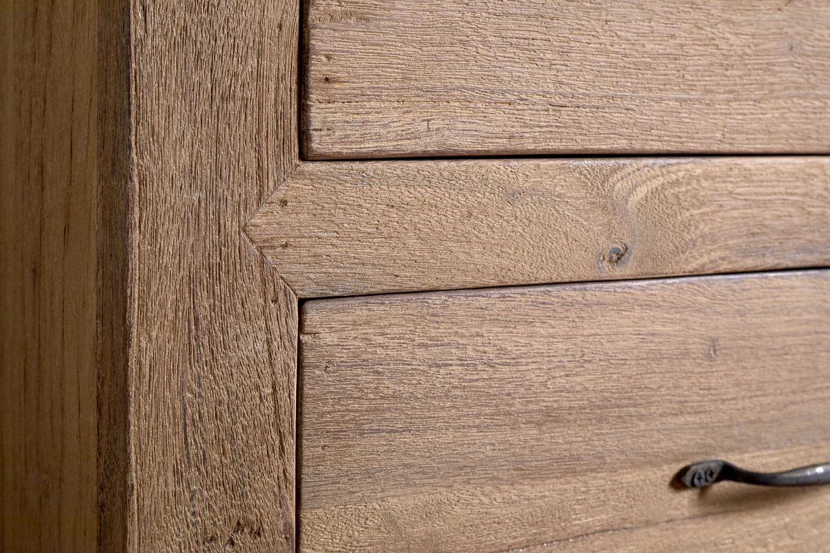 Iya Reclaimed Wood Chest of Drawers - Natural - Small - Image 5