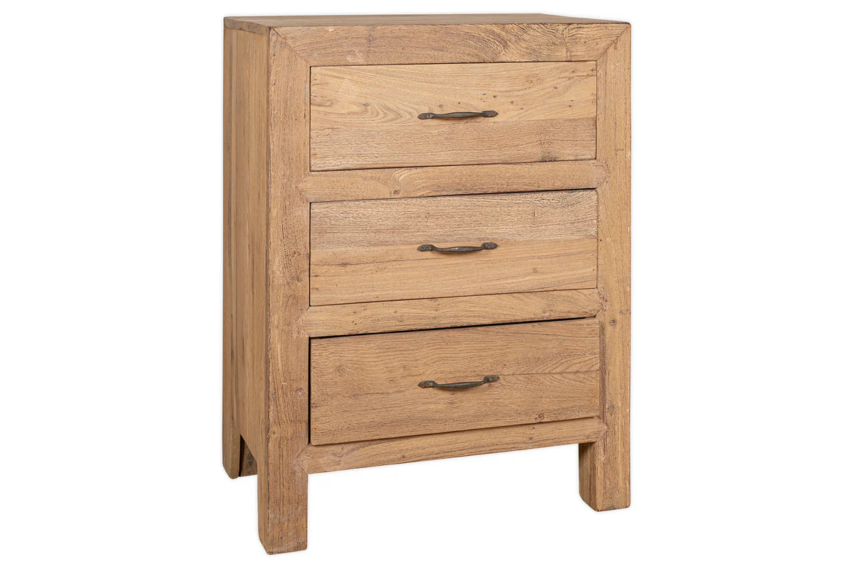 Iya Reclaimed Wood Chest of Drawers - Natural - Small - Image 7