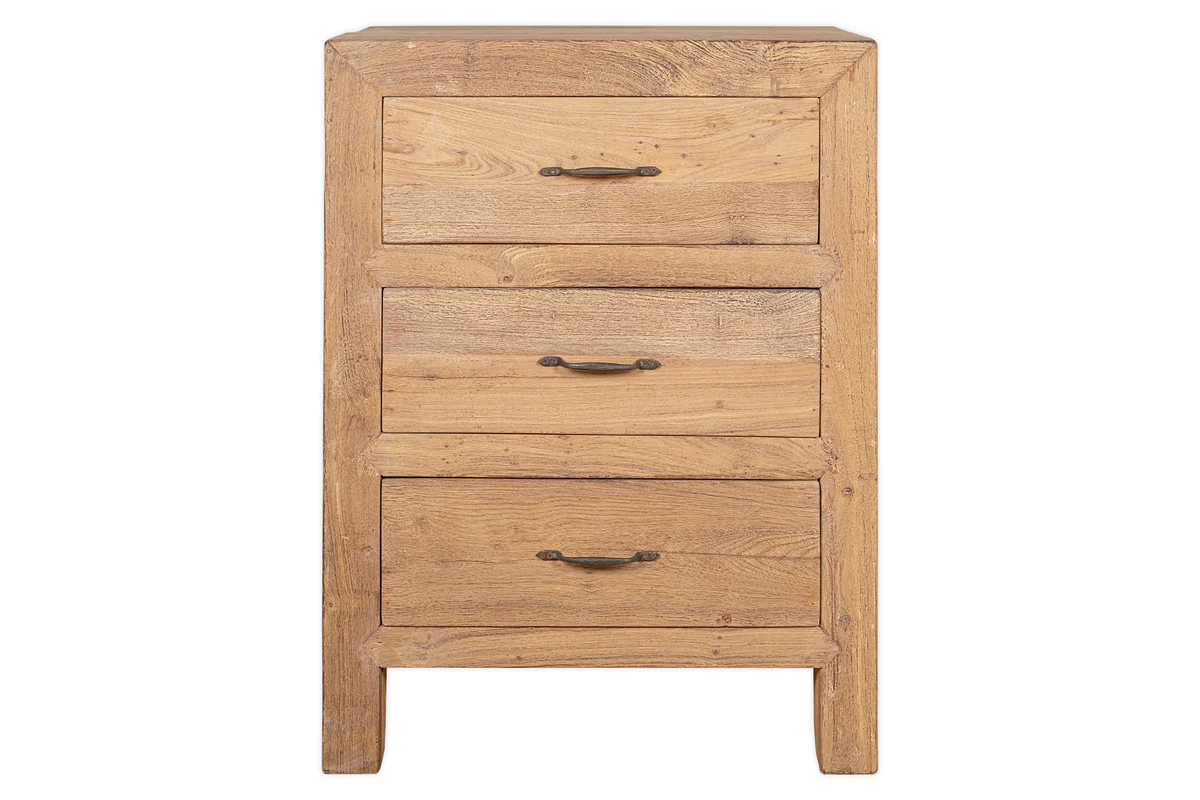 Iya Reclaimed Wood Chest of Drawers - Natural - Small - Image 8