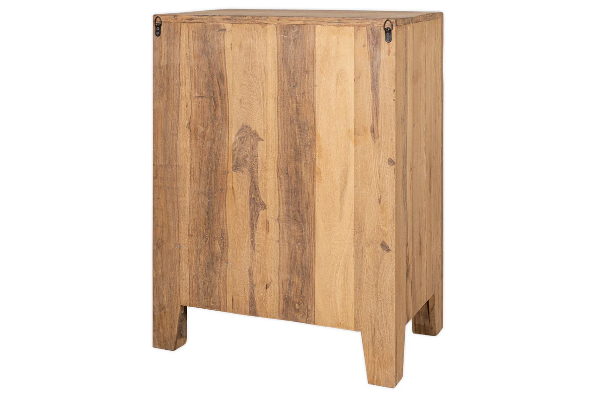 Iya Reclaimed Wood Chest of Drawers - Natural - Small - Image 9