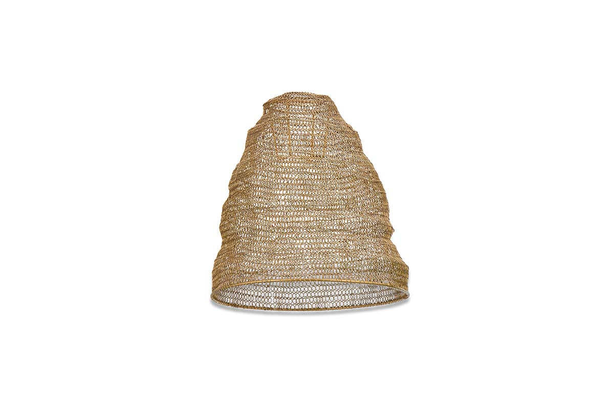 Jatani Wire Lampshade - Antique Brass - Small Oval - Image 6
