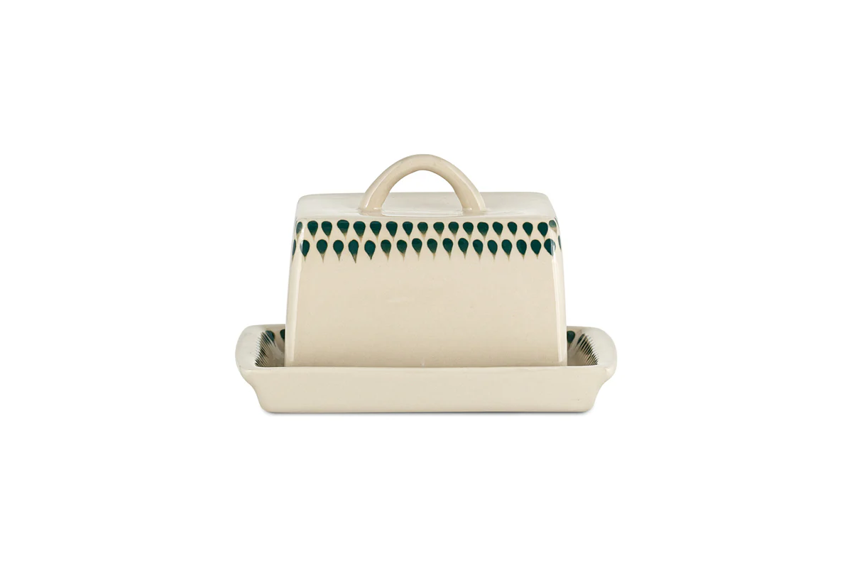 Juniper Drop Butter Dish - Cream & Juniper - Image 5