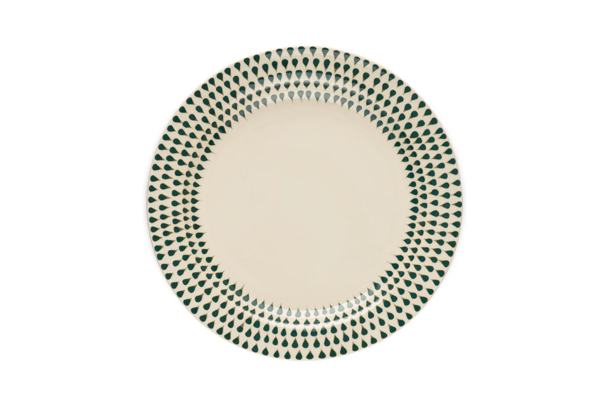 Juniper Drop Dinnerware Set - Cream & Juniper (Set of 12) - Image 13