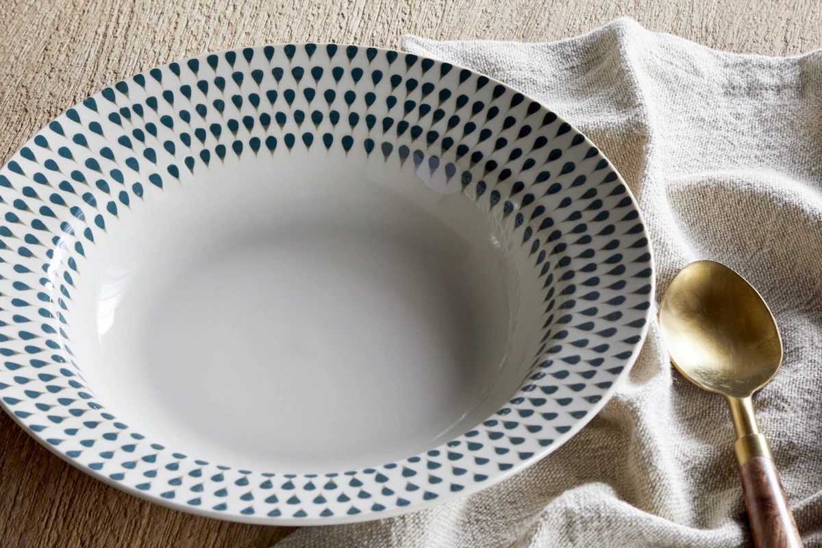 Juniper Drop Pasta Bowl - Cream & Juniper - Image 3