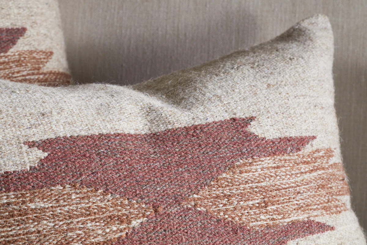 Kabir Wool Cushion Cover - Rust - Image 3