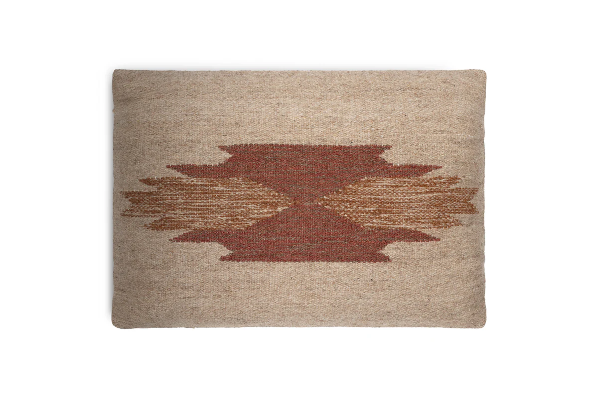Kabir Wool Cushion Cover - Rust - Image 7