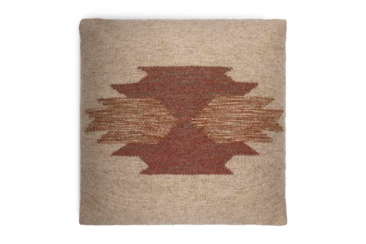 Kabir Wool Cushion Cover - Rust - Image 8