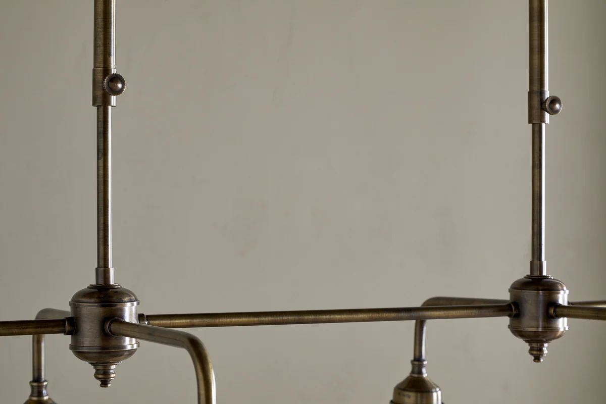 Kakira Chandelier Pendant - Antique Brass & Clear - Image 6