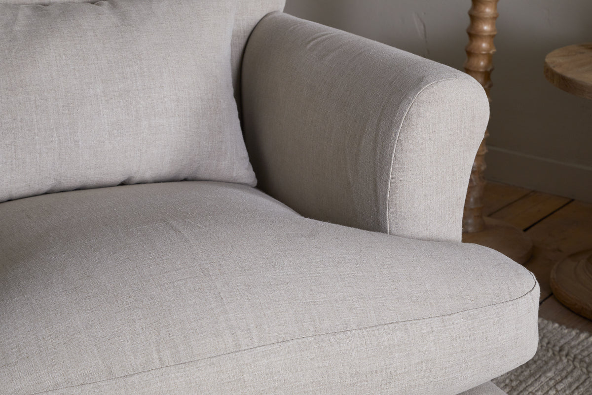 Kashi Linen Armchair - Natural - Image 5