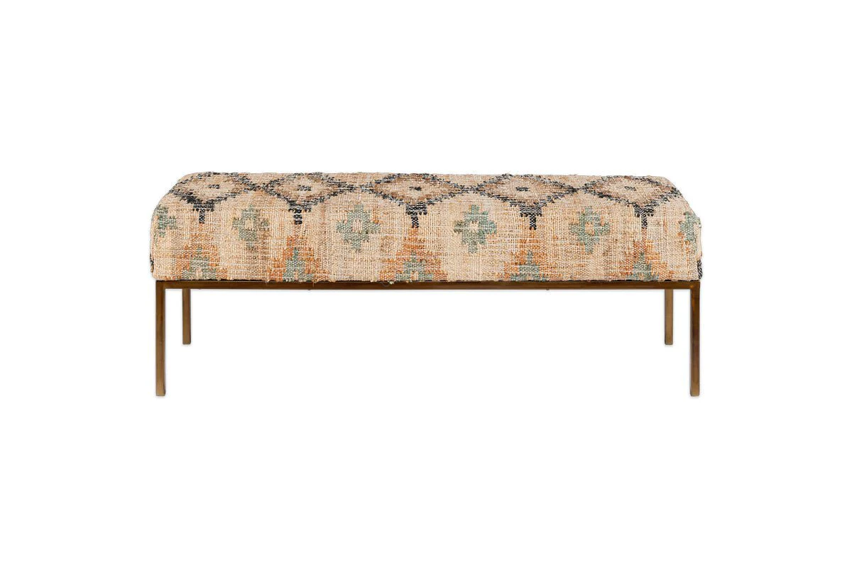 Kesu Kilim & Iron Bench - Image 5