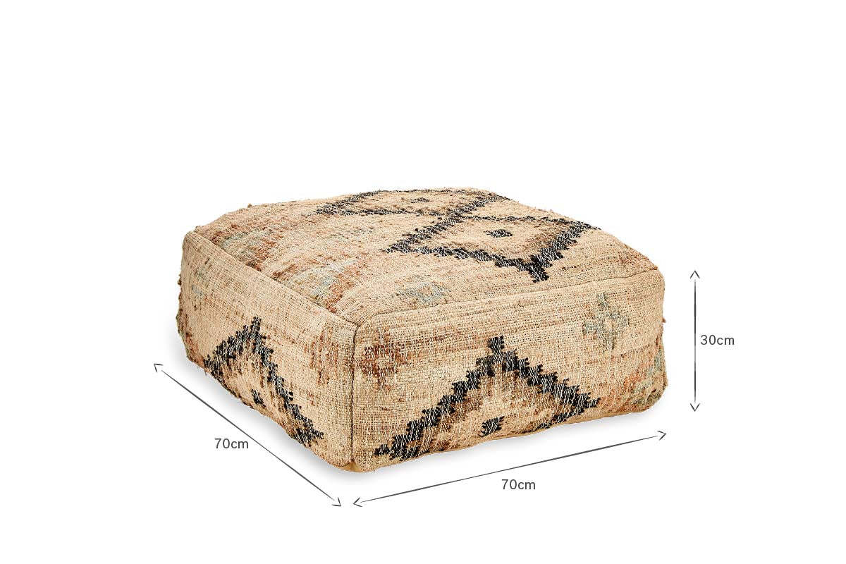 Kesu Kilim Pouf - Large - Image 5