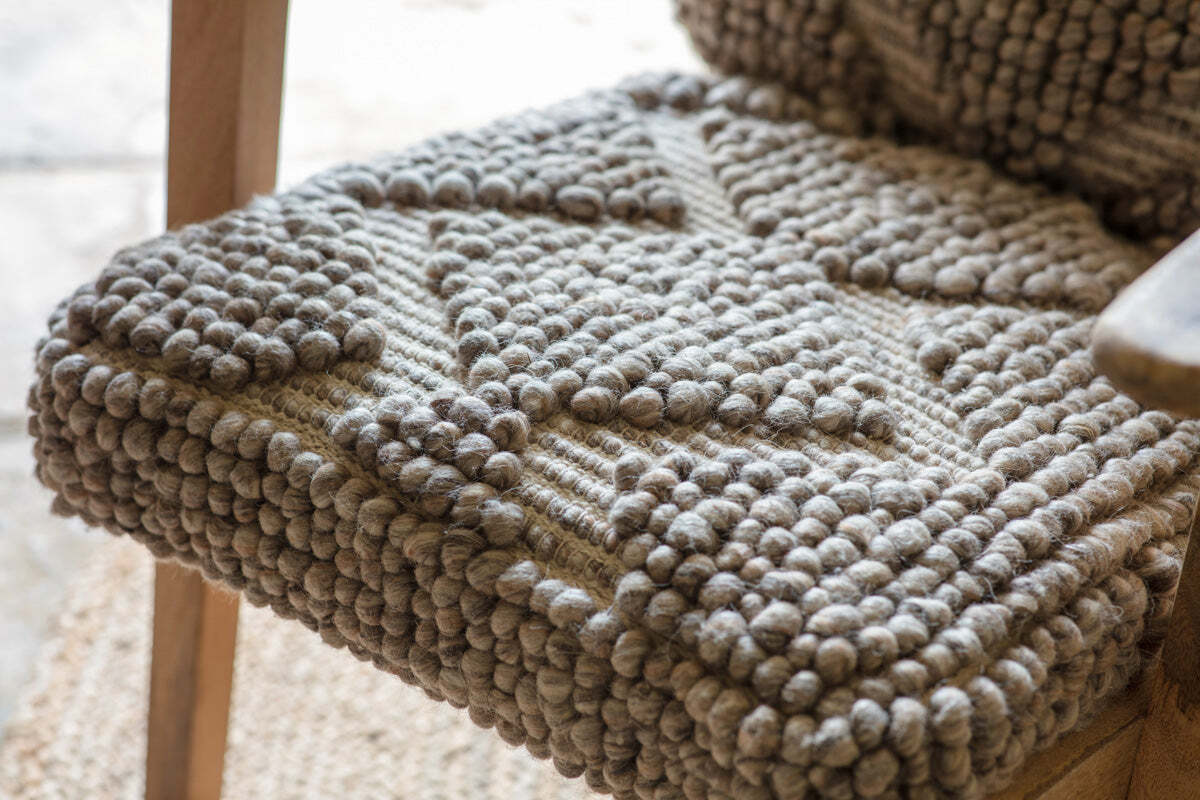 Keya Chunky Weave & Mango Wood Chair - Natural - Image 7