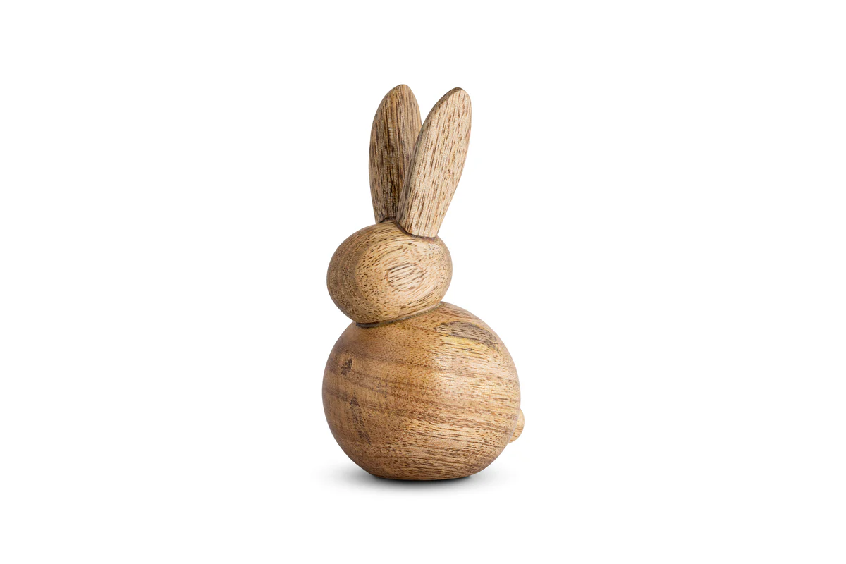 Khara Mango Wood Rabbit Standing Decoration - Natural - Image 4