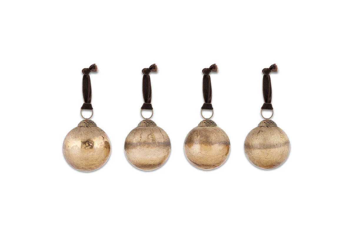 Konara Baubles - Gold Crackle (Set of 4) - Image 5