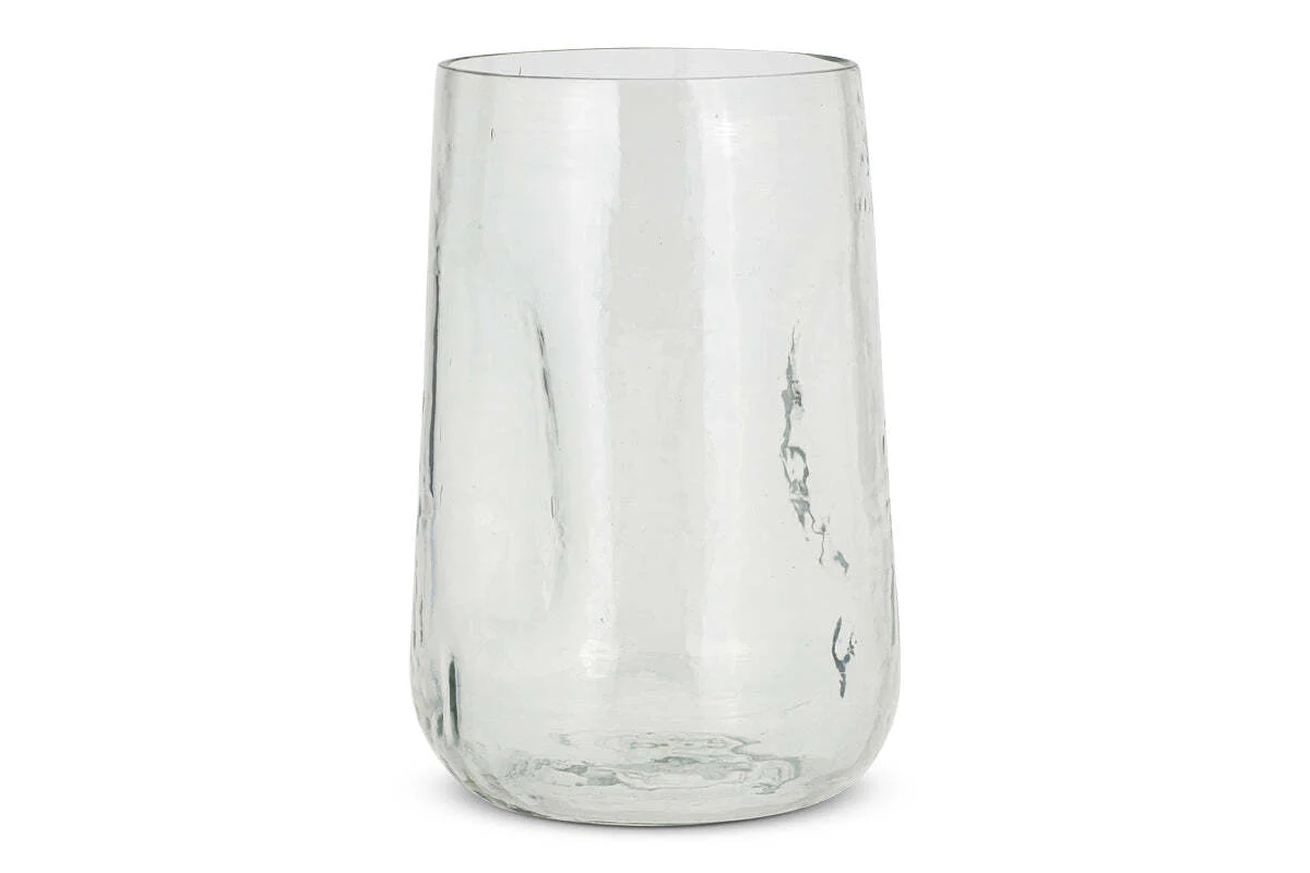 Kotri Recycled Glass Organic Shape Vase - Clear - Image 5