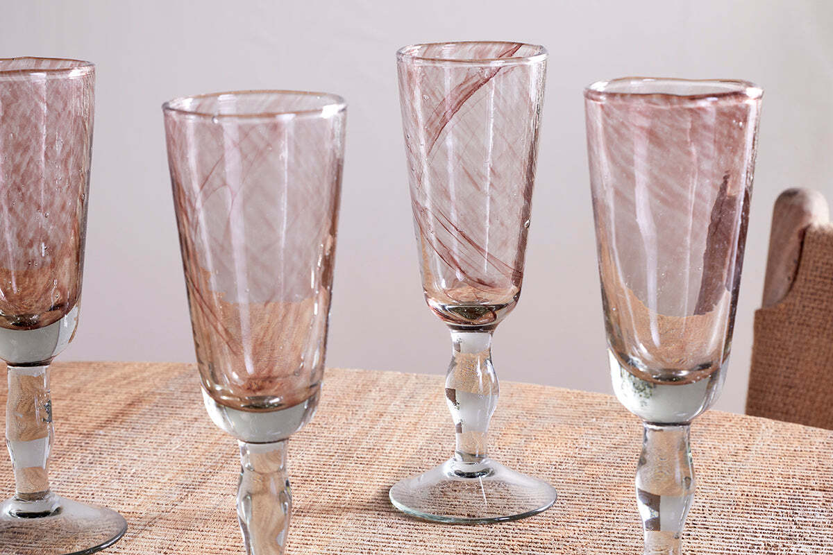 Llanera Champagne Glass - Plum - (Set of 4) - Image 2