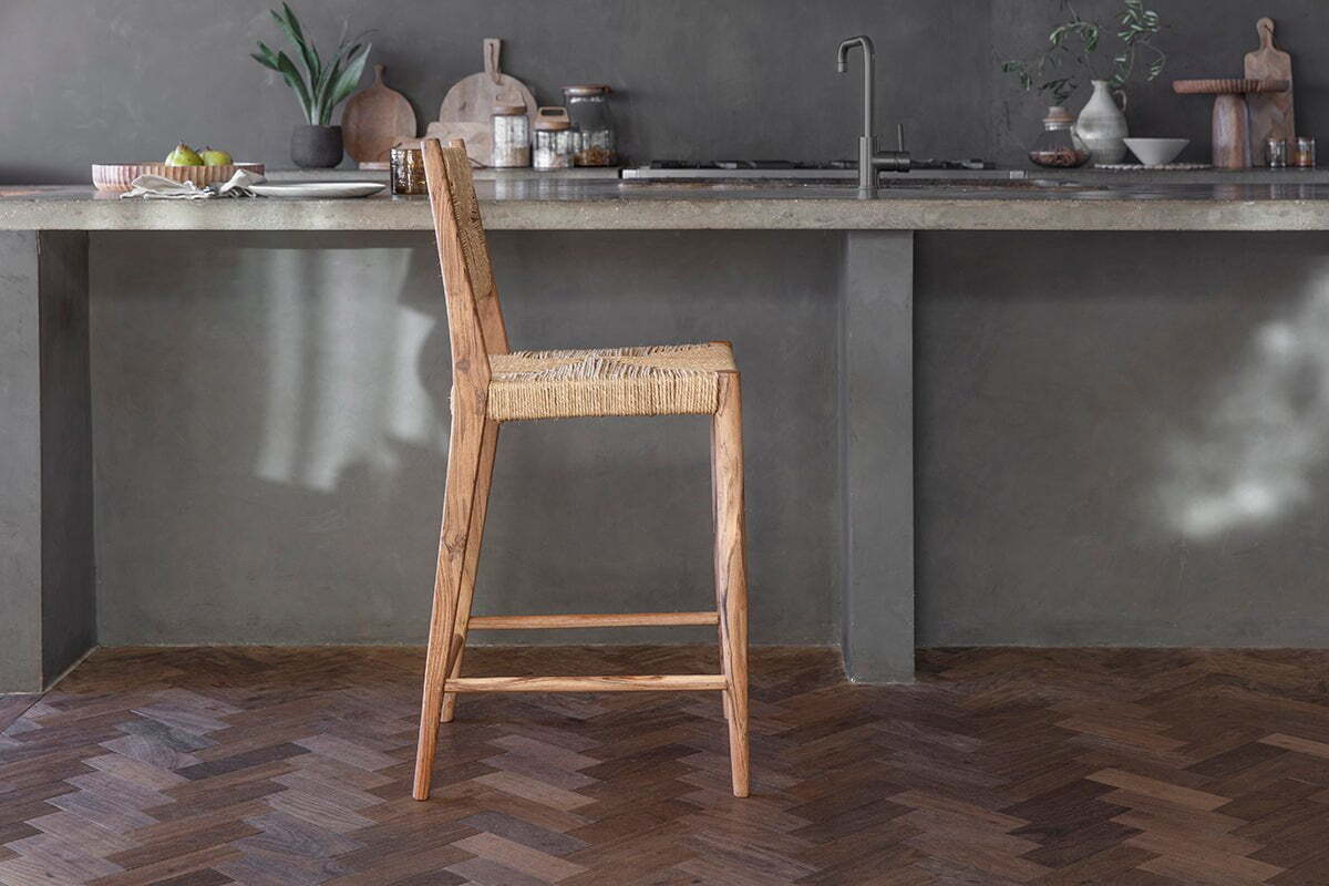Lohanda Acacia & Munja Grass Counter Chair - Natural - Image 3