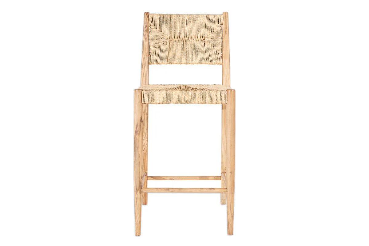 Lohanda Acacia & Munja Grass Counter Chair - Natural - Image 8