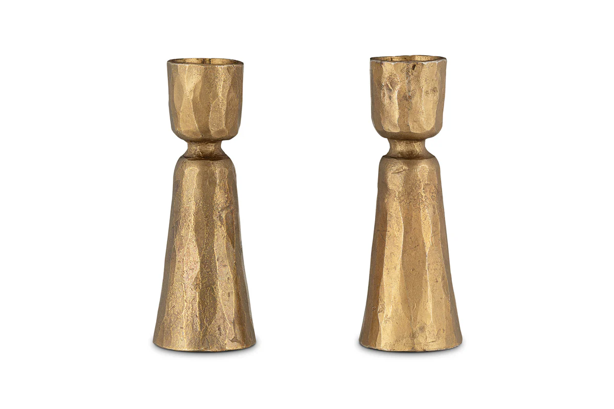 Lokoja Candle Holder - Antique Brass (Set of 2) - Image 4