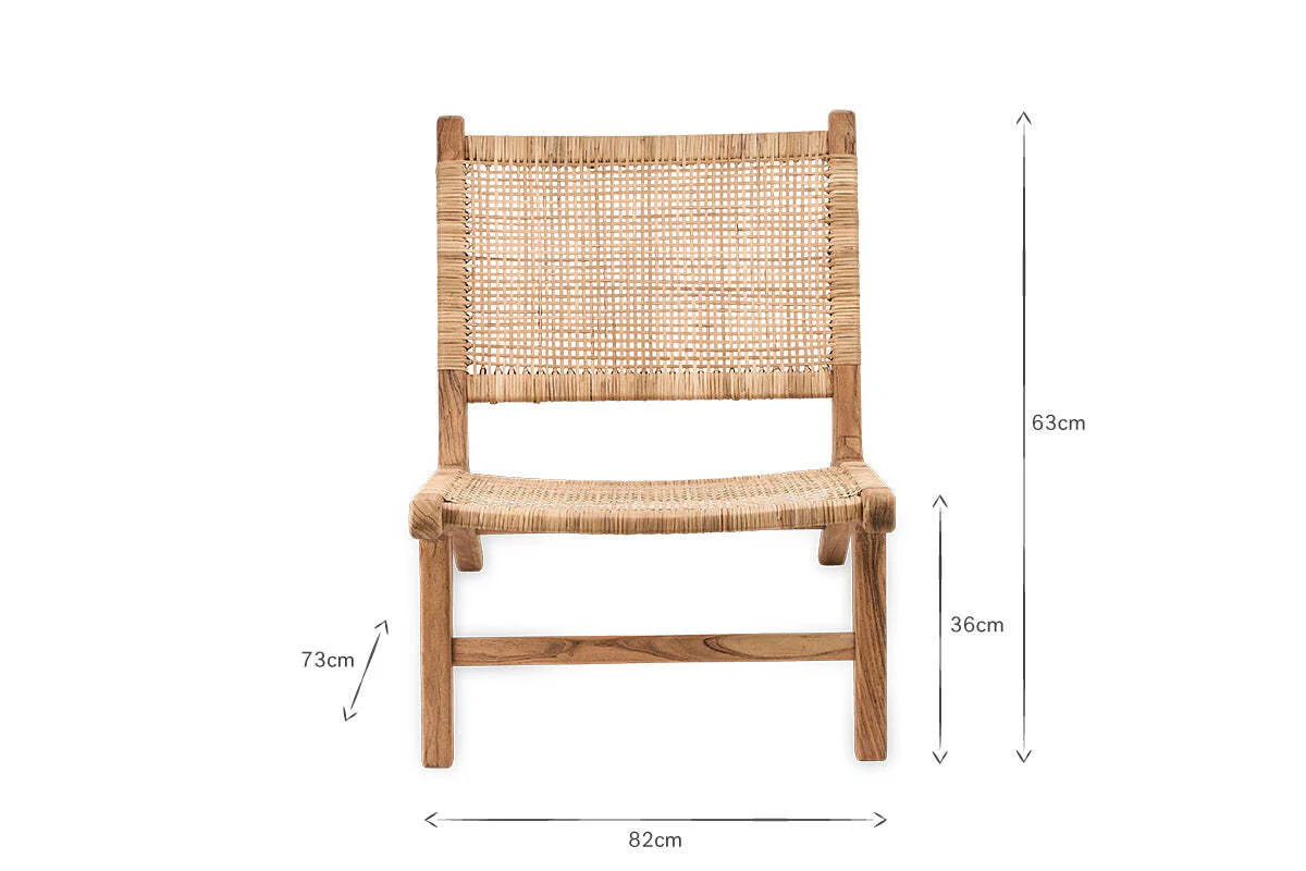Madrisana Acacia & Rattan Woven Chair - Image 7