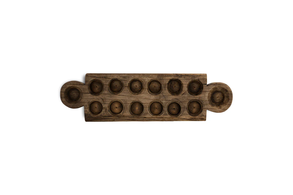Makala Reclaimed Wood Tealight Holder - Natural - Image 8