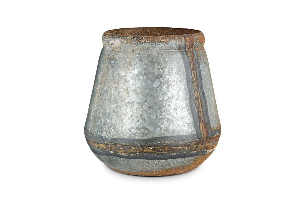 Mamba Outdoor Planter - Aged Zinc - Image 8