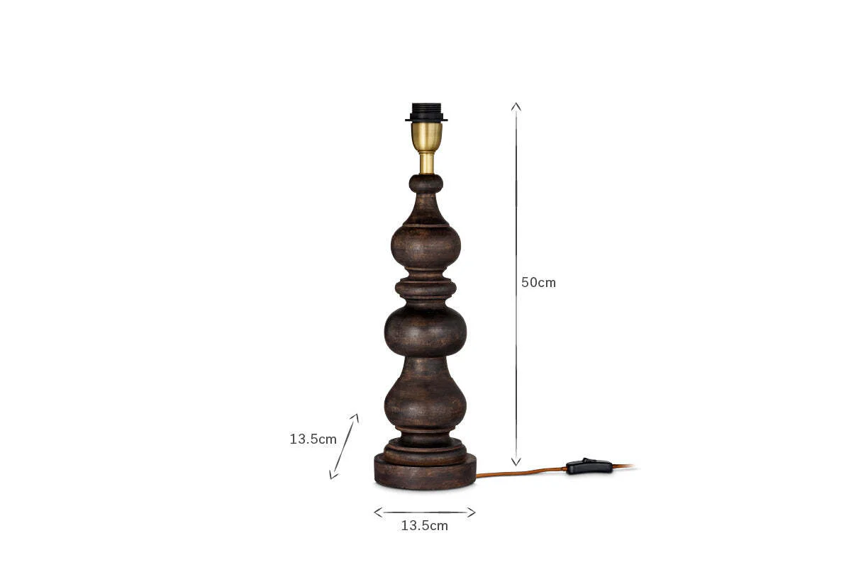 Manua Wood Table Lamp - Large - Image 5