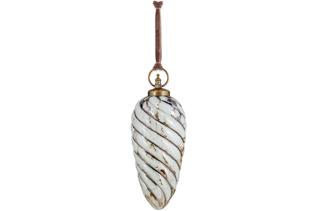 Maran Giant Bauble - Gold & Cream - Image 5