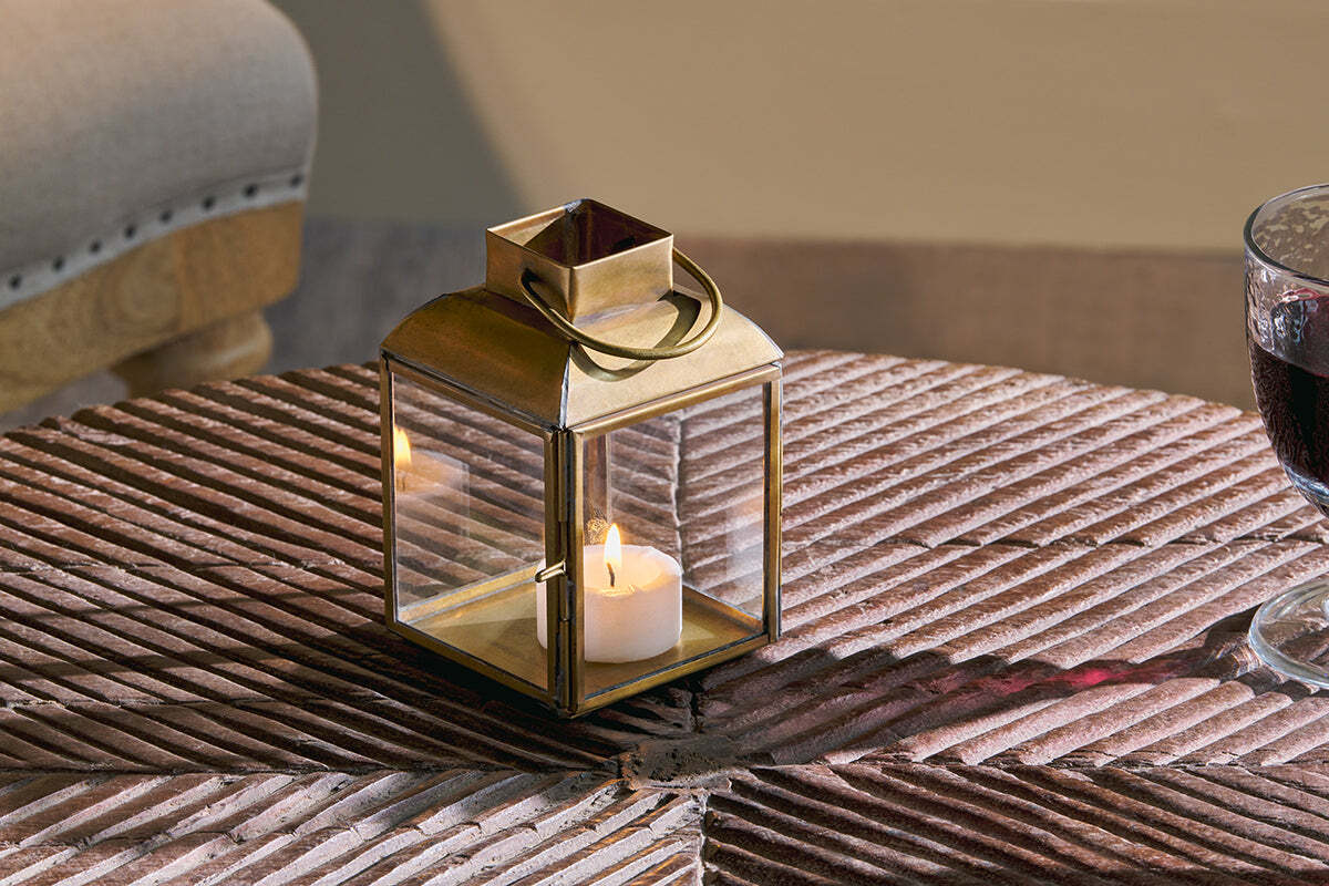 Maro Brass Lantern - Small - Image 3