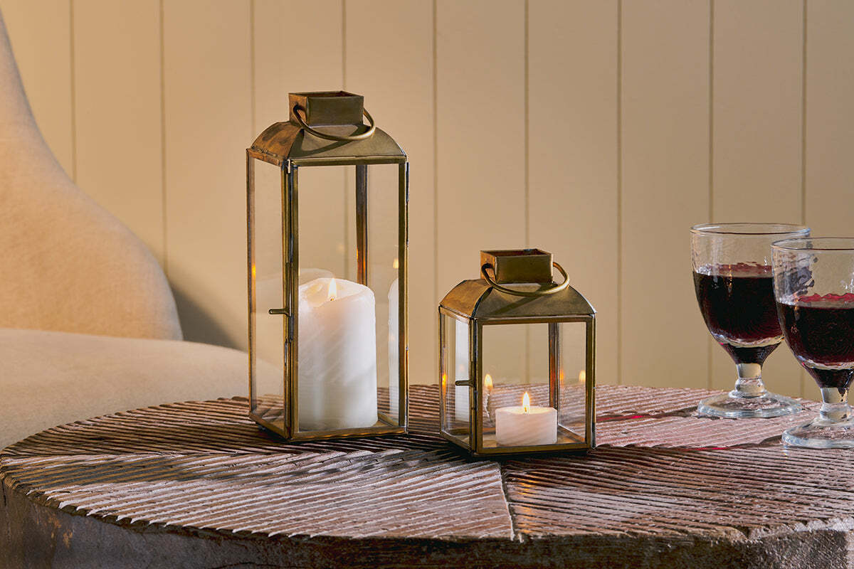 Maro Brass Lantern - Small - Image 5