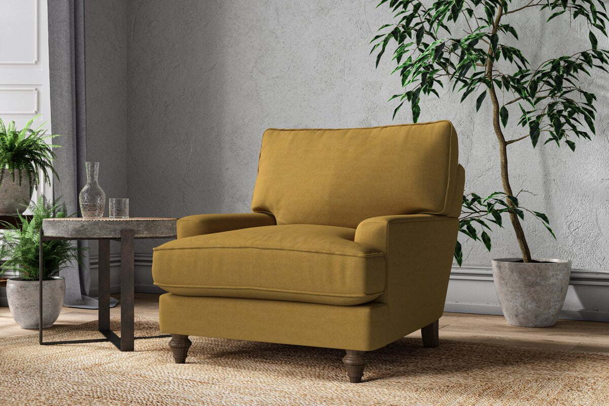 Marri Armchair - Recycled Cotton Ochre - Image 2