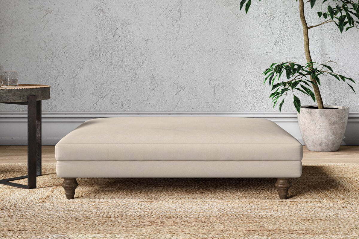 Marri Grand Footstool - Recycled Cotton Natural
