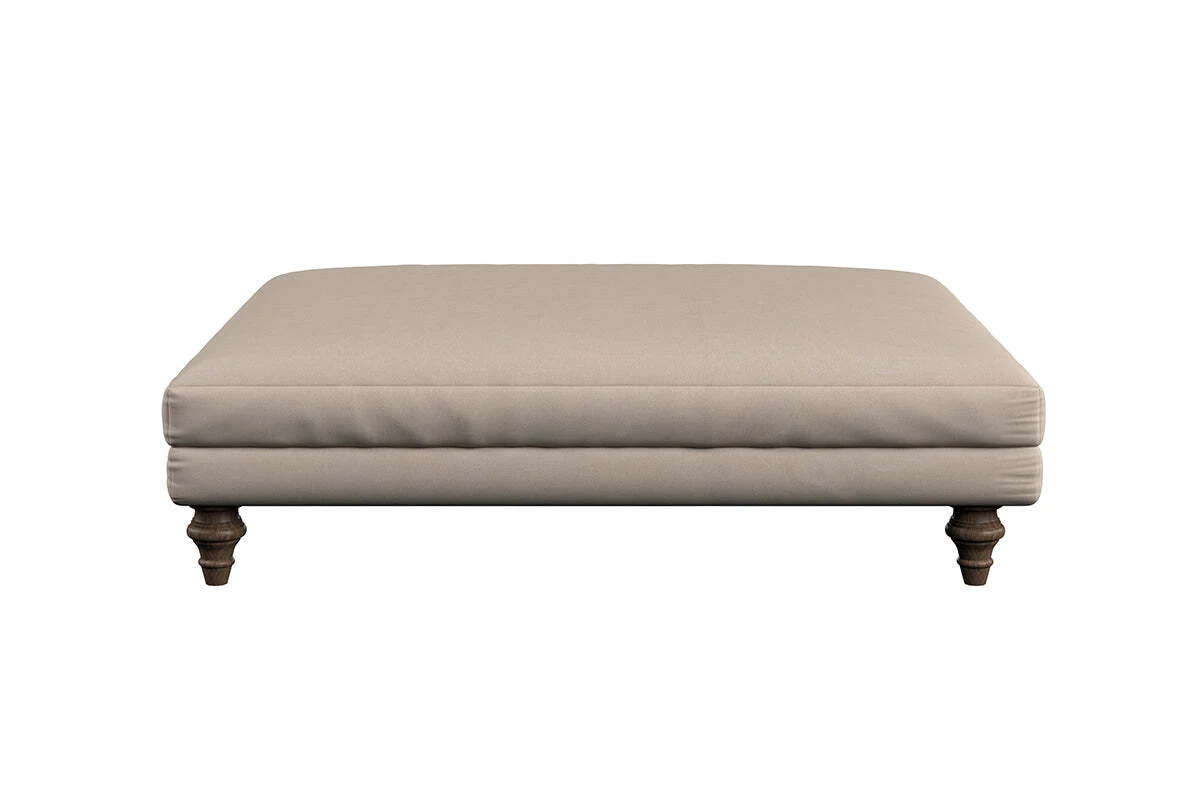 Marri Grand Footstool - Recycled Cotton Stone - Image 3