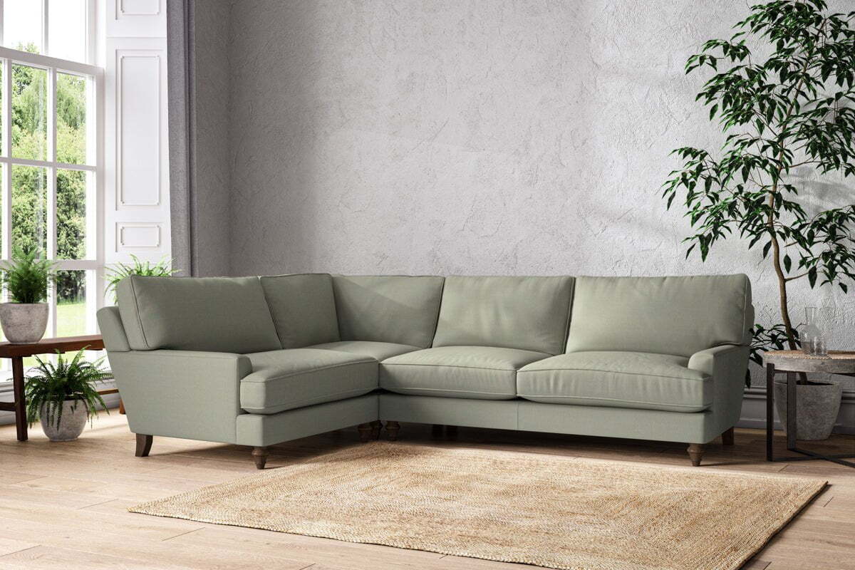 Marri Grand Left Hand Corner Sofa - Recycled Cotton Seaspray - Image 2
