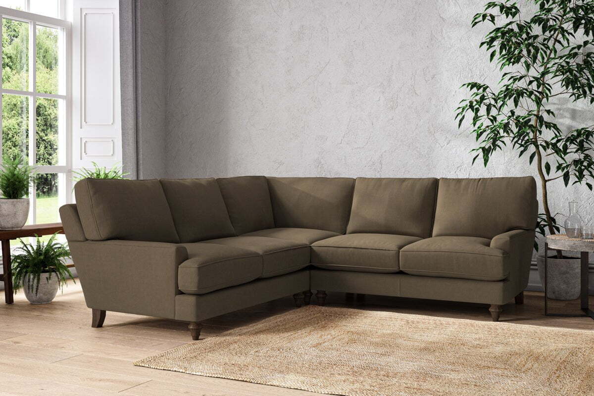 Marri Large Corner Sofa - Brera Linen Chestnut - Image 2