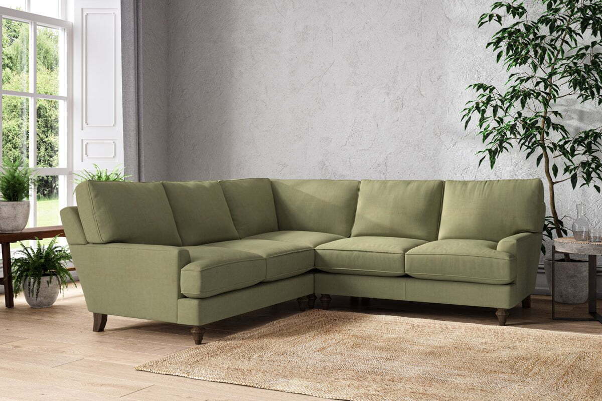 Marri Large Corner Sofa - Brera Linen Sage - Image 2