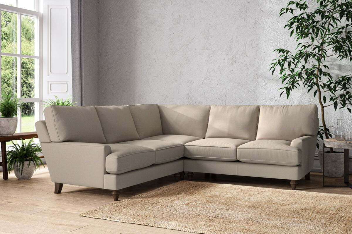 Marri Large Corner Sofa - Recycled Cotton Stone - Image 2