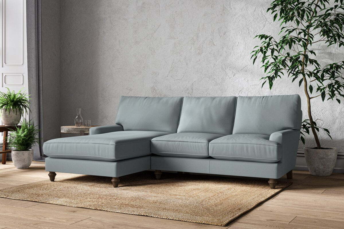 Marri Large Left Hand Chaise Sofa - Recycled Cotton Horizon - Image 2