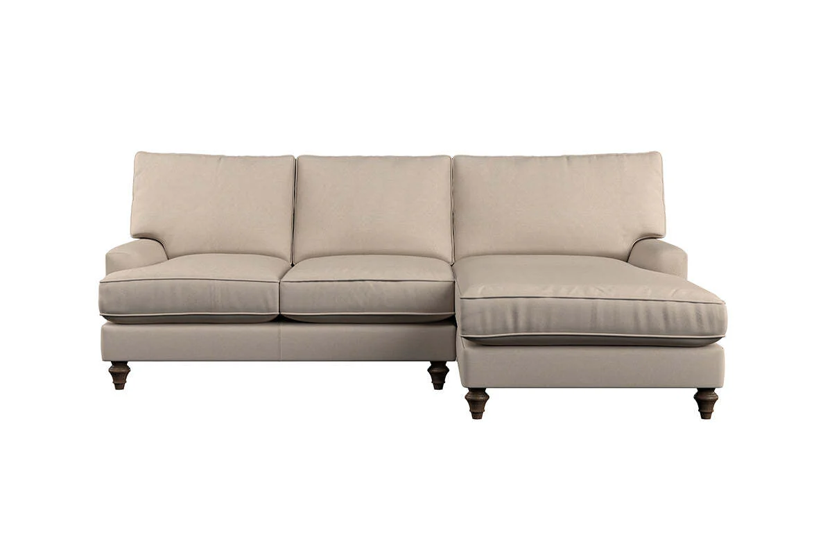 Marri Large Right Hand Chaise Sofa - Recycled Cotton Airforce - Image 3