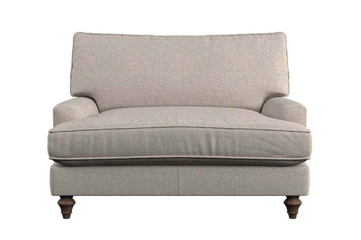 Marri Love Seat - Brera Linen Pebble - Image 3